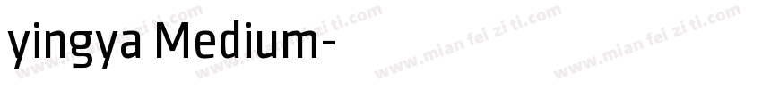 yingya Medium字体转换